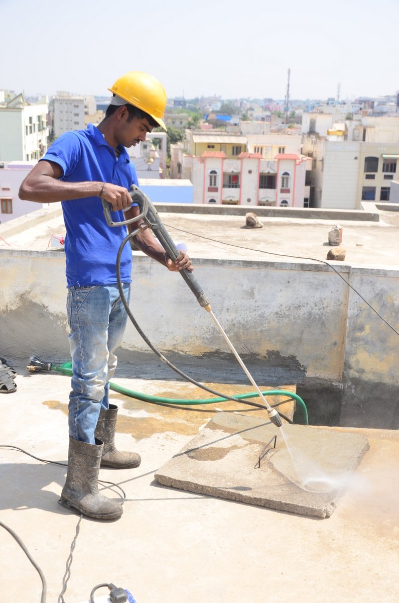 Manhole cleaning